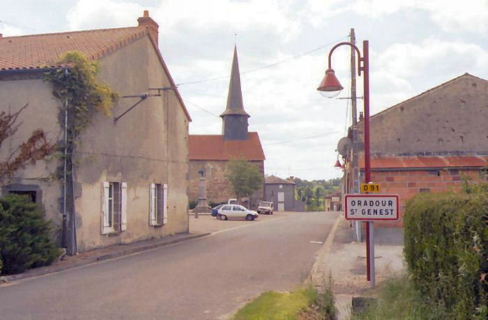 Oradour-Saint-Genest from the north