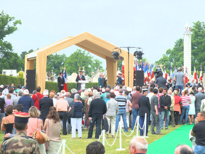 Speech in 2014 by the Mayor of Oradour Raymond Frugier