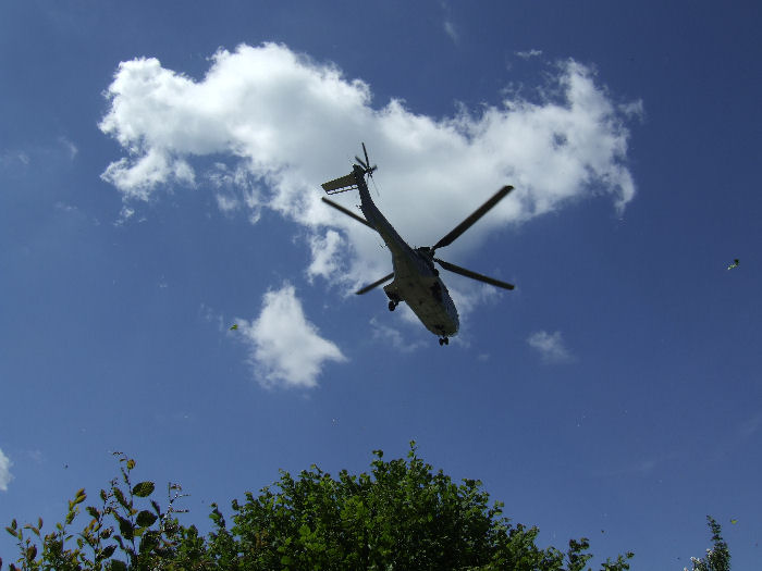 The arrival of the presidents at Oradour for the 80th anniversary