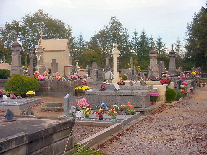 Oradour cemetery looking east