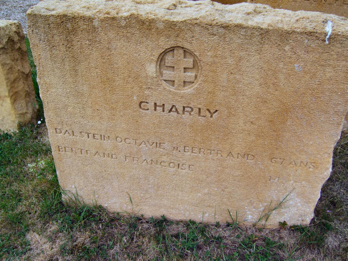 Memorial to the Dalstein Bertrand family at Charly-Oradour
