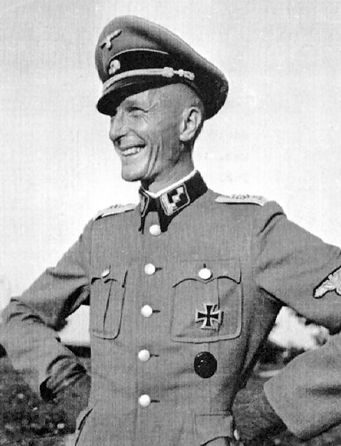 Adolf Ranier Reinhold Diekmann as a Hauptsturmführer