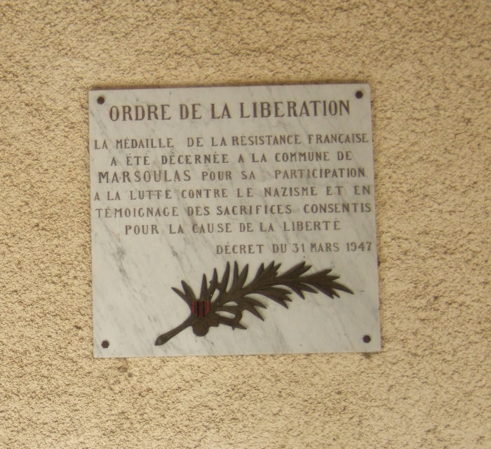 Ordre de la Liberation for Marsoulas