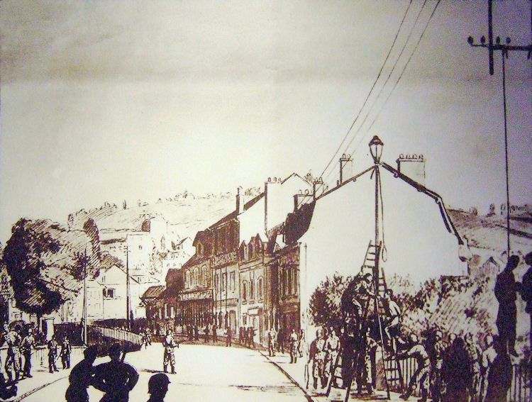 Drawing of the executions in Tulle on 9th June 1944