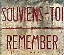 Souviens Toi: Remember! notice at Oradour